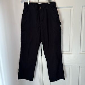 NWT black Men’s Carhartt carpenter utility work pants loose fit 32x30 32 x 30